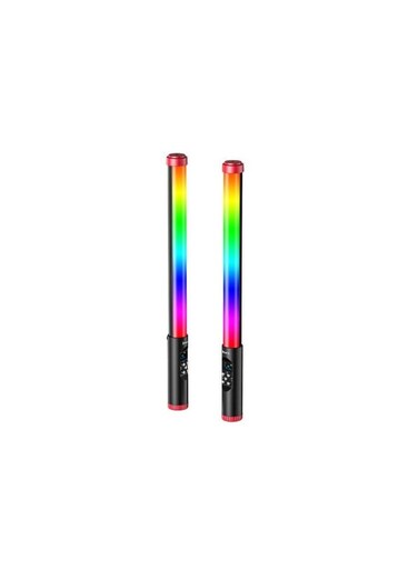 شريط إضاءة LED RGB عالي الجودة من Jmary، مقاوم للماء، مزود بشاشة OLED لعرض مؤشر، مثالي لجلسات التصوير الاحترافية في الاستوديو.