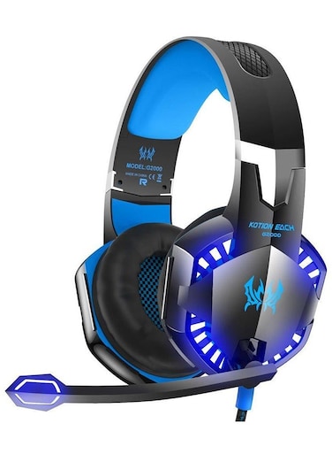 سماعة رأس ستيريو سلكية للألعاب من KOTION طراز EACH G2000 لأجهزة PS4/PS5/XOne/XSeries/NSwitch/PC