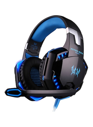 سماعة رأس للألعاب KOTION EACH G2000 سلكية تغطي الأذن مع ميكروفون لأجهزة PS4/PS5/XOne/XSeries/NSwitch/PC