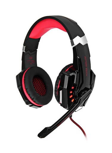 سماعات رأس للألعاب سلكية KOTION EACH G9000 تغطي الأذن بالكامل مع ميكروفون لأجهزة PS4/PS5/XOne/XSeries/NSwitch/PC