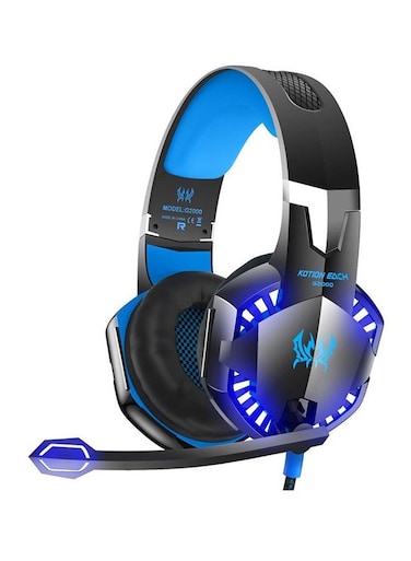 KOTION EACH Gaming Headphone With Mic Stereo Bass LED Light For PS4/PS5/XOne/XSeries/NSwitch/PC