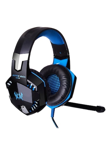 سماعات رأس للألعاب سلكية من KOTION EACH مع ميكروفون، متوافقة مع PS4/PS5/XOne/XSeries/NSwitch/PC