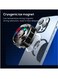 Memo CX06 Magnetic Phone Cooler Fan With RGB Lights &ndash; Ultra-Quiet Frosty Cooler For Gaming, Streaming &amp; Charging &ndash; Powerful Semiconductor Mobile Radiator With Fast Cooling, Snap-On Magnetic Mount