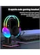 ONIKUMA X25 Professional Gaming Headset USB+3.5 RGB Light 3D Stereo Noise Cancellation Multi Platform Compatibility With Microphone For PS4/PS5/XOne/XSeries/NSwitch/PCV