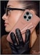 Rhode Silicone Lip Holder For Cell Phone, Lip Gloss Adhesive Sleeve For Phone, Lip Holder Stick-on Phone Case, Back Stick On Holder For iPhone Phones（Toast）