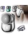 Rock Pow Mini 2023 New Pocket Portable Electric Shaver, Magic USB Rechargeable Travel Razors For Men Shaving Face Silver