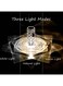 Sharpdo Diamond Rose Shade Nightstand Table Lamp With Touch Control Transparent