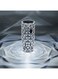 Sharpdo Diamond Rose Shade Nightstand Table Lamp With Touch Control Transparent