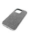 SWAROVSKI iPhone 14 Pro Grey Swarovski Crystal Fabric Case