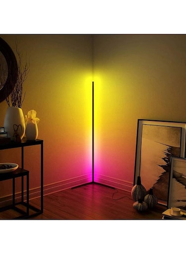 XiuWoo Remote Control RGB LED Corner Floor Lamp Multicolour