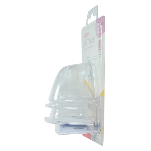 Pigeon SofTouch Wide Neck Bottle Y-Cut Nipples LL 2 PCS