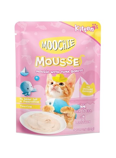 Moochie Kitten Mousse With Tuna Bonito 70G Pouch