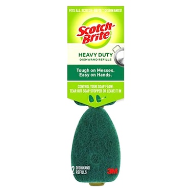 Scotch-Brite 3M Heavy Duty Classic Dishwand Refills Pack of 2