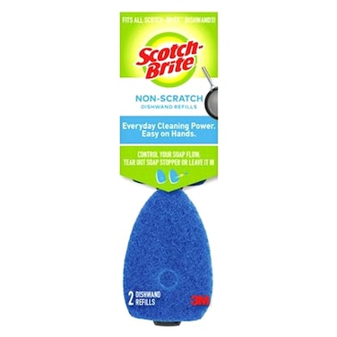 Scotch-Brite 3M Non-Scratch Delicate Dishwand Refills Pack of 2