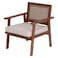 Acacia and Wicker Garden Coffee Chair and Table Set 4 PCS