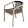 Acacia and Aluminium with Rope Chair and Table Set 3 PCS