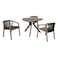 Acacia and Aluminium with Rope Chair and Table Set 3 PCS