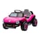 Lovely Baby LB 3003EL Battery Operated Ride-on for Kids, Electric Vehicle with EVA Wheels, Leather Seat, Lights, Music, Rear Storage, for Boys &amp; Girls Ages 2-5 - Pink