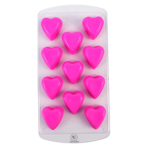 PP and TPR 11 Section Heart Shape Ice Cube Tray