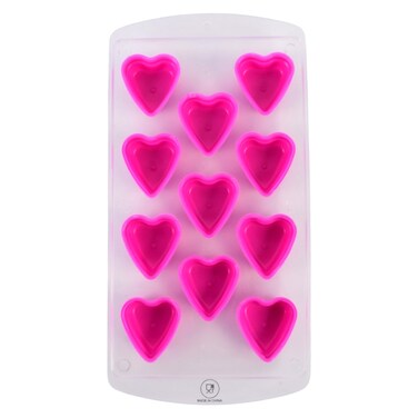 PP and TPR 11 Section Heart Shape Ice Cube Tray