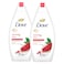 Dove Reviving Pomegranate And Hibiscus Tea Body Wash 500ml Pack of 2