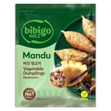 Bibigo Mandu Mushroom Vegetable Dumplings, 420g