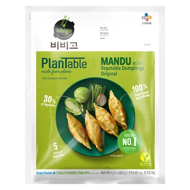 Bibigo Plantable Mandu Vegetable Dumplings Original 420g