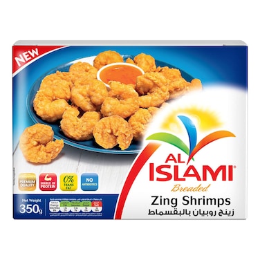 Al Islami Breaded Zing Shrimps 350g