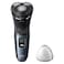 Philips 3000 Series Wet and Dry Electric Shaver S3144/03, Deep Blue