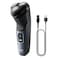 Philips 3000 Series Wet and Dry Electric Shaver S3144/03, Deep Blue