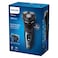 Philips 3000 Series Wet and Dry Electric Shaver S3144/03, Deep Blue