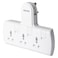 Philips 3-Way Adaptor With Individual Switch SPN1136W/56 White 13A