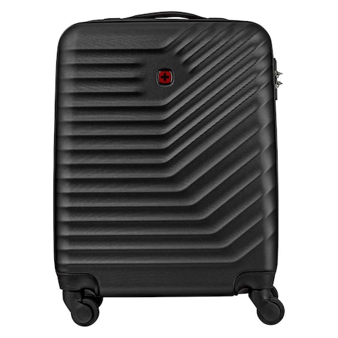 Wenger Trayn 4 Wheel Luggage Hard Trolley Set Black 3 PCS