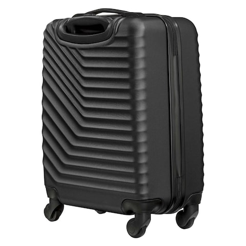 Wenger Trayn 4 Wheel Luggage Hard Trolley Set Black 3 PCS