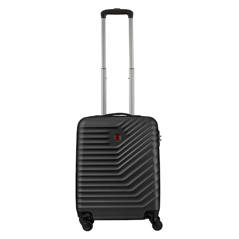Wenger Trayn 4 Wheel Luggage Hard Trolley Set Black 3 PCS