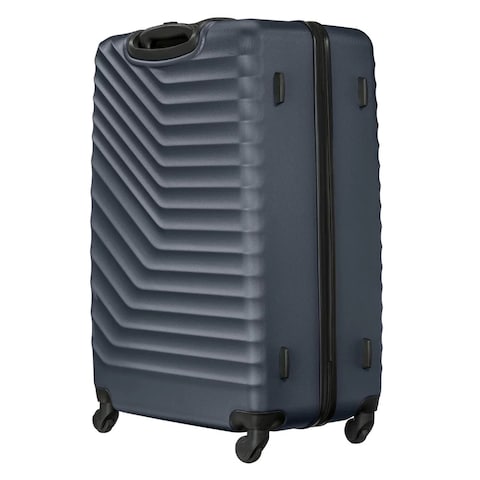 Wenger Trayn 4 Wheel Luggage Hard Trolley Set Navy Blue 3 PCS
