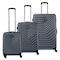 Wenger Trayn 4 Wheel Luggage Hard Trolley Set Navy Blue 3 PCS
