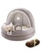 TOMVAES Soft Warm Cat Cave Cat Bed, Pet Cave Bed with Anti-Slip &amp; Waterproof Bottom, Cat House with Removable Washable Cushion &amp; Hanging Toy, Ideal for Cats and Puppy, 44 * 42 * 39cm, Grey
