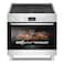 Beko 90x60cm Freestanding Ceramic Electric Cooker, 5 Cooking Zones(1 Expandable),8 Cooking Multifunction Oven,A+ Energy Rating, BGM30203EX(Inox)