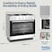 Beko 90x60cm Free Standing Gas Cooker, Full Safety,5 High Efficiency Gas Burner(1 Wok),Cast Iron Pan Support, Conventional Fan Oven,BGGR 11127 GX(Inox)