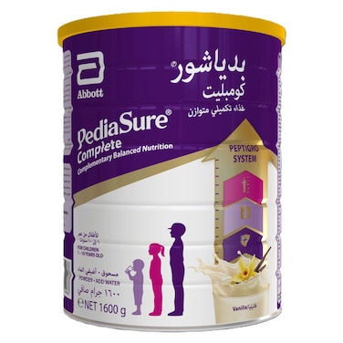 Pediasure Peptigro System Complete Balanced Nutrition, Vanilla, 1-10 Years, 1600g