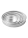 Round Baking Pans Set Silver