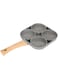 Cooking Pan Environmentally with Wood Handle Frying Pot Long‑Lasting Cooking Utensils Pancakes Sandwiches for Burgers