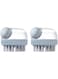2Pack Dog Bath Brush, Soft Silicone Pet Shampoo Massage Dispenser Grooming Shower Brush for Short Long Haired Dogs and Cats Washing(Grey)