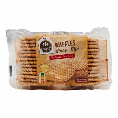 Carrefour Original Pure Butter Thin Waffles 300g