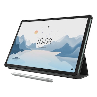 Lenovo Tab P12 with Matte Display 12.7-Inch 8GB RAM 128GB Wi-Fi 372FC Sage with Folio Case Grey