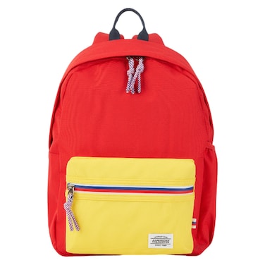 أميريكان توريستر ليتل كارتر حقيبة ظهر صغيرة للكمبيوتر المحمول - أحمر ، أصفر