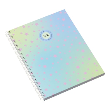 أمبار مون دفتر ملاحظات للمراهقين مربع الشكل ذو غلاف صلب ، 24 صفحة ، مقاس A4