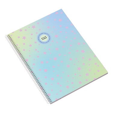 أمبار مون دفتر ملاحظات للمراهقين بسلك حلزوني  كبير الحجم ، 24 صفحة ، مقاس A4