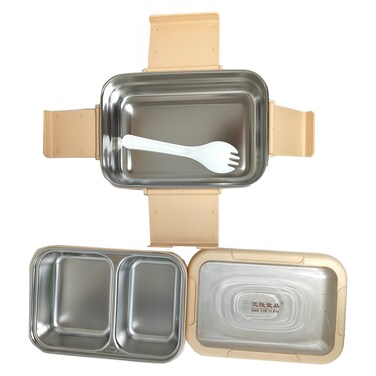 Extreme Steel 2 Compartment Lunch Box Assorted